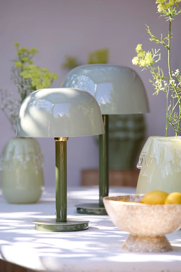 Table lamp 25x37 cm MARIVET olive green+light green