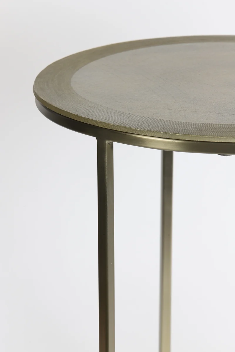 Side table S/2 40x45+50x52 cm TALCA light gold