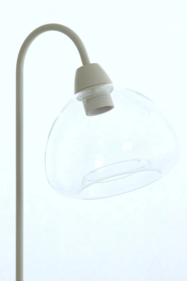 Table lamp 31,5x20x61 cm BISHO glass clear+cream