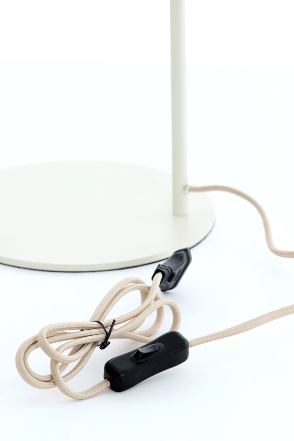 Table lamp 31,5x20x61 cm BISHO glass clear+cream