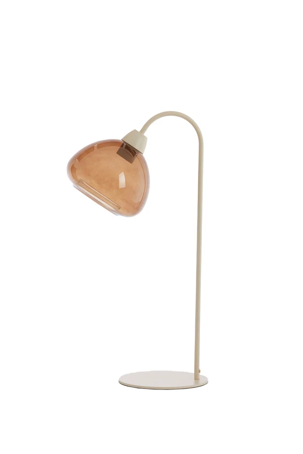 Table lamp 31,5x20x61 cm BISHO glass brown+sand