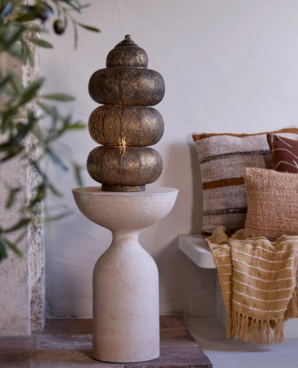 Table lamp 19,5x42 cm KAITO brown gold