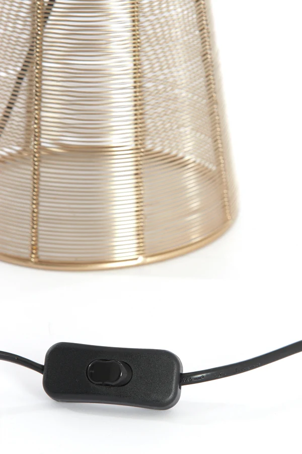Table lamp 18x42 cm ABOSO light gold