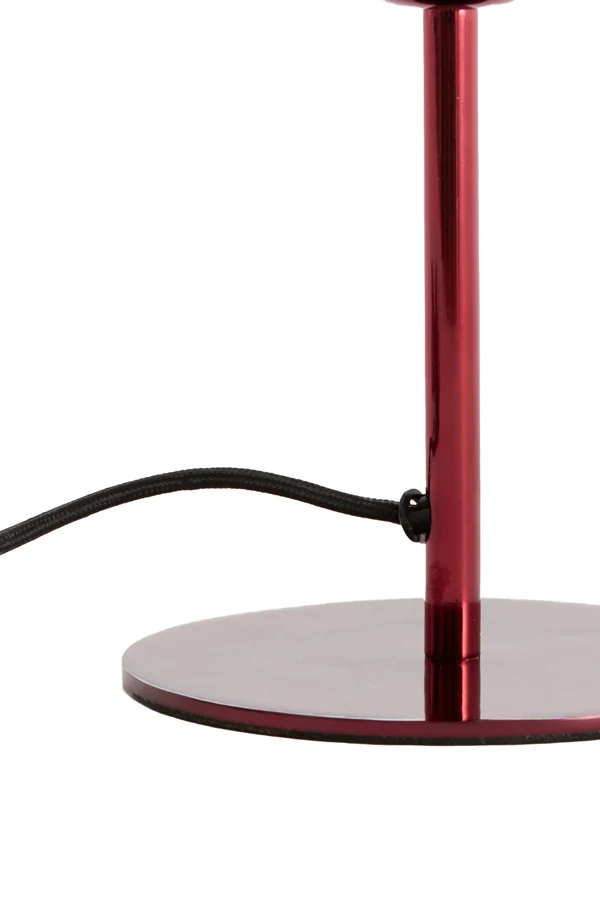 Table lamp 18x28 cm CEDILLO metallic burgundy