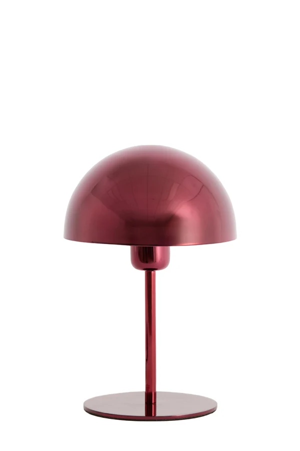 Table lamp 18x28 cm CEDILLO metallic burgundy