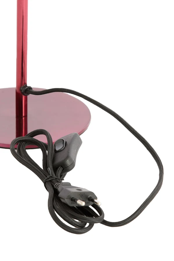 Table lamp 18x28 cm CEDILLO metallic burgundy