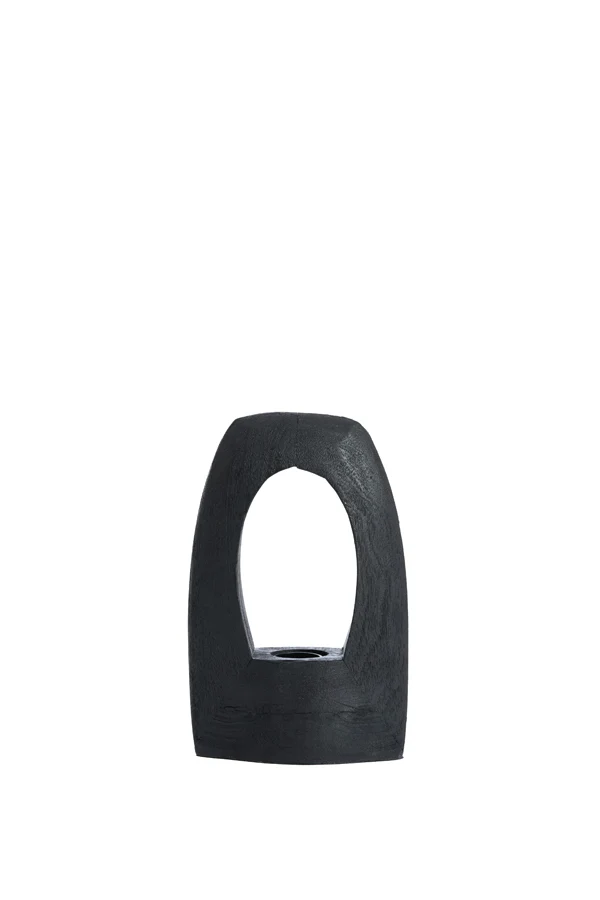 Table lamp 17x8x25 cm CARINI wood matt black