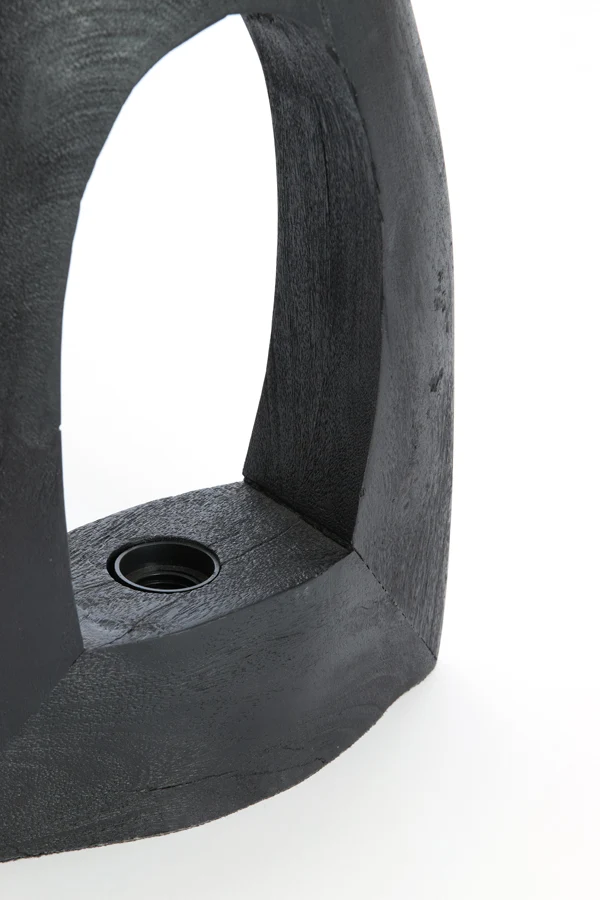 Table lamp 17x8x25 cm CARINI wood matt black
