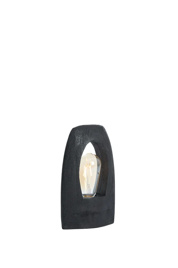 Table lamp 17x8x25 cm CARINI wood matt black