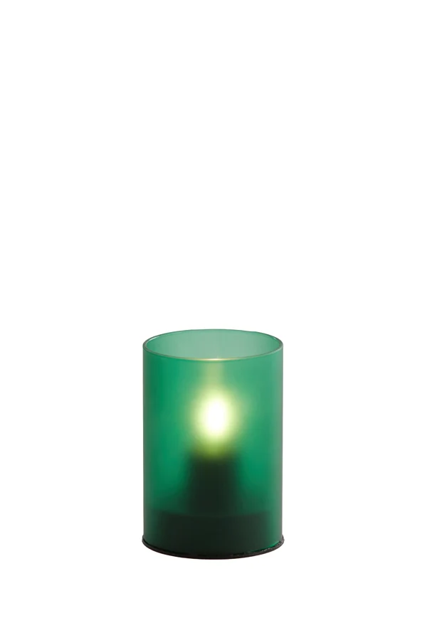 Table lamp LED 7x10 cm VAZOLLA glass matt dark green