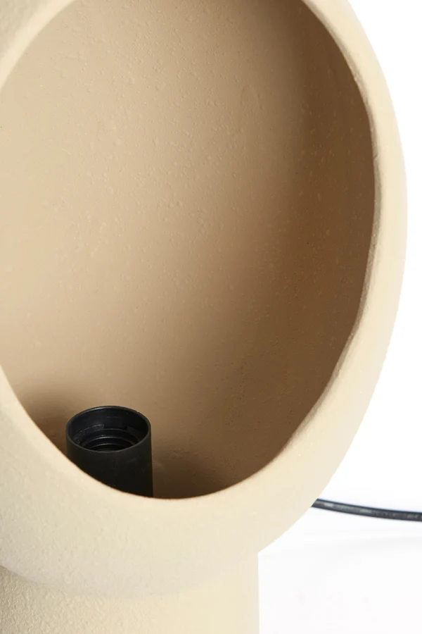 Table lamp 25x25x46 cm MONK ceramics sand