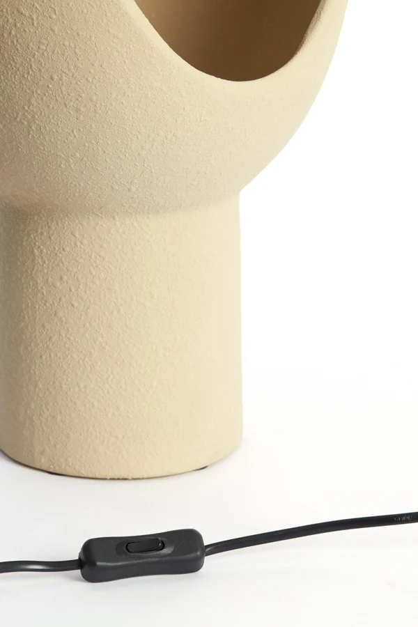 Table lamp 25x25x46 cm MONK ceramics sand