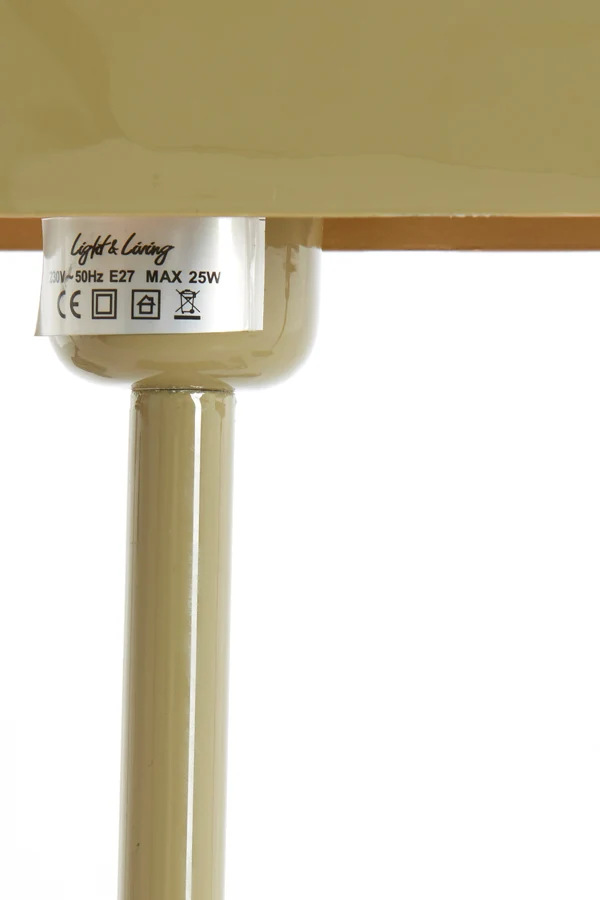 Table lamp 25x13x48 cm ELENIE shiny taupe