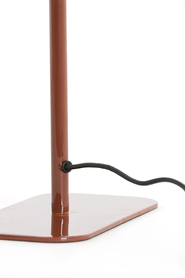 Table lamp 25x13x48 cm ELENIE shiny red-brown