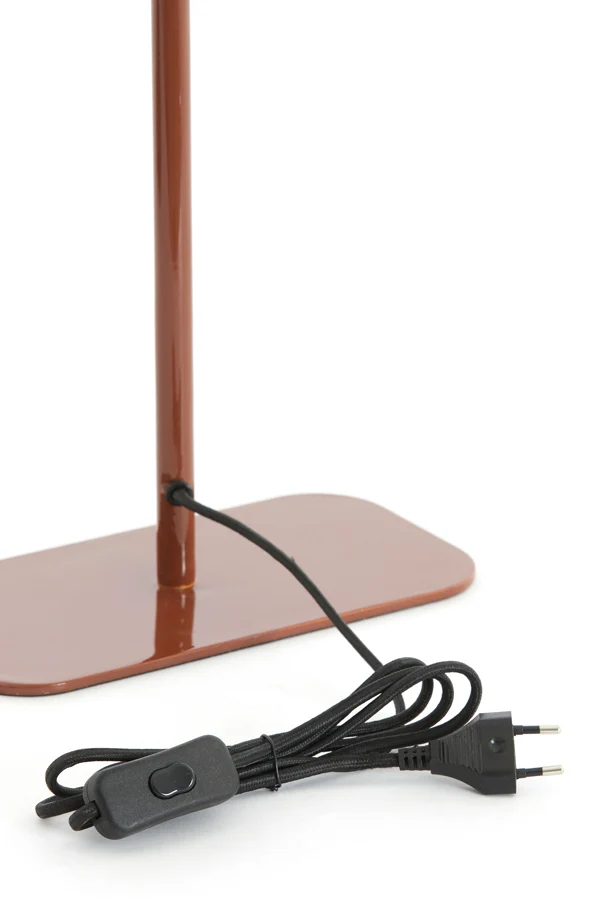 Table lamp 25x13x48 cm ELENIE shiny red-brown