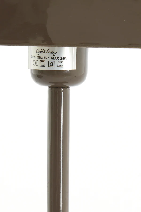 Table lamp 25x13x48 cm ELENIE shiny dark brown