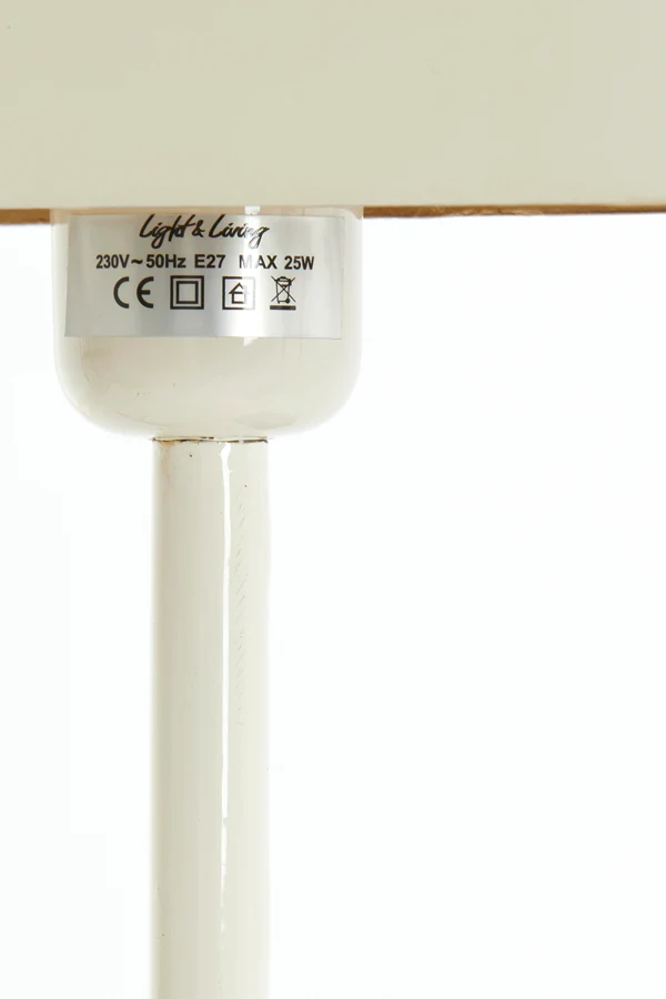 Table lamp 25x13x48 cm ELENIE shiny cream