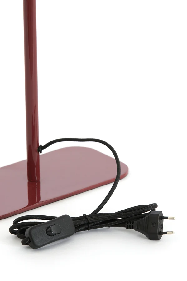 Table lamp 25x13x48 cm ELENIE shiny burgundy