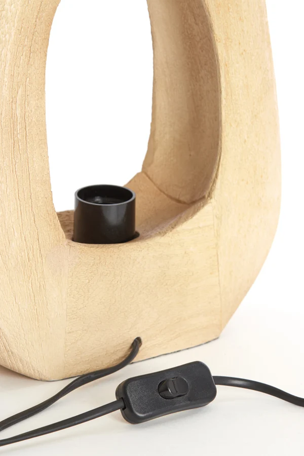 Table lamp 24x8x30 cm KELAFO wood matt natural