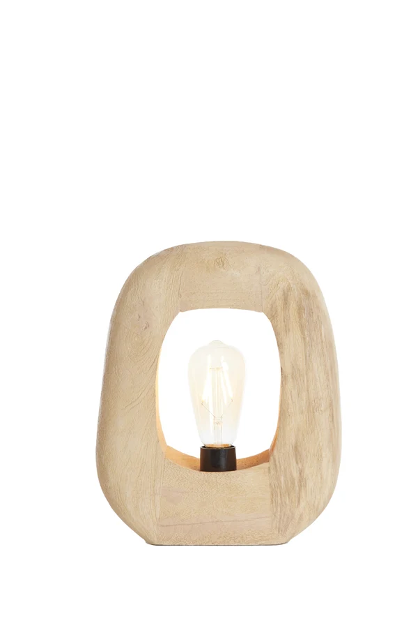 Table lamp 24x8x30 cm KELAFO wood matt natural