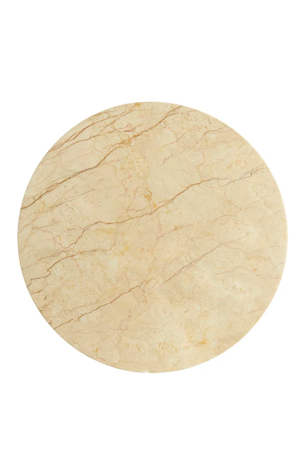 Side table 59x41 cm TOMAR sand-pink marble+light gold