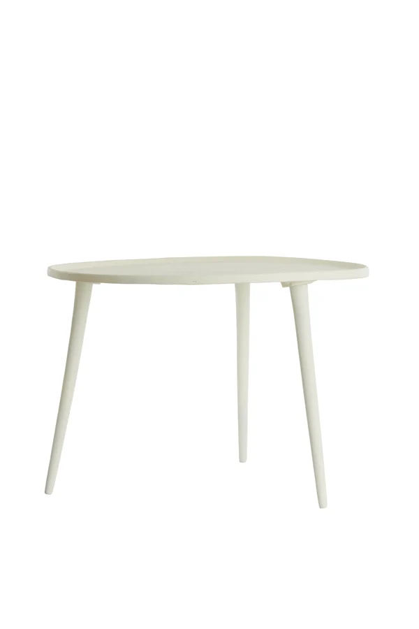 Side table 59x41 cm BABINA cream