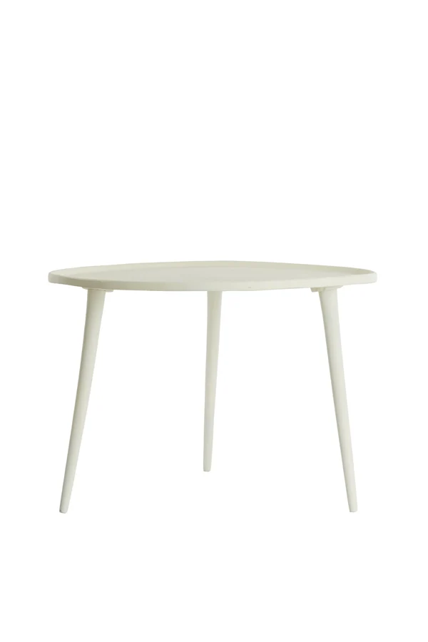 Side table 59x41 cm BABINA cream