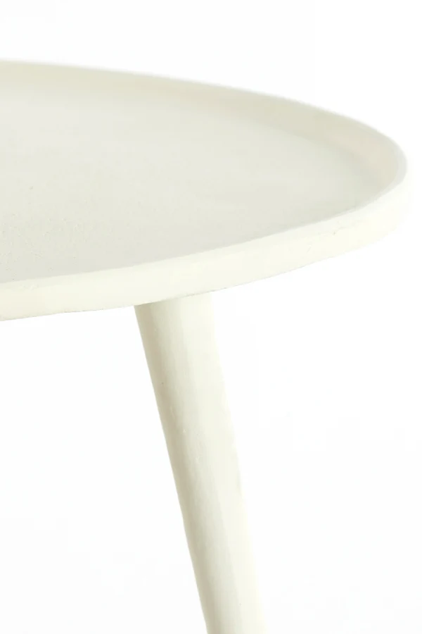 Side table 59x41 cm BABINA cream