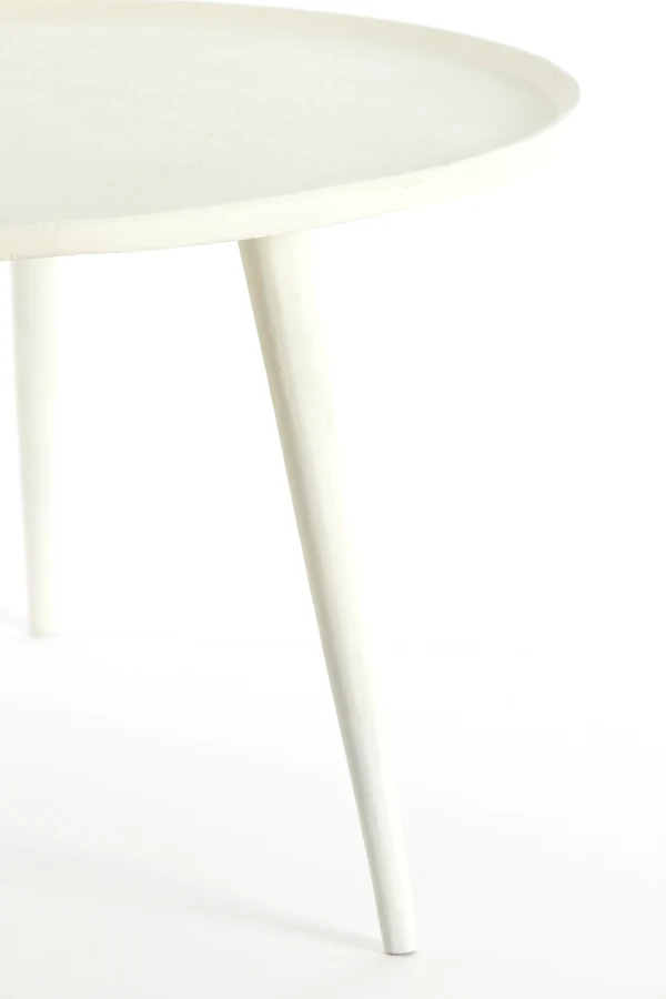 Side table 59x41 cm BABINA cream