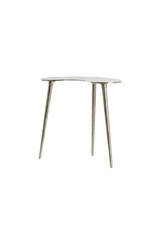 Side table 53x30x48 cm LINOS raw nickel