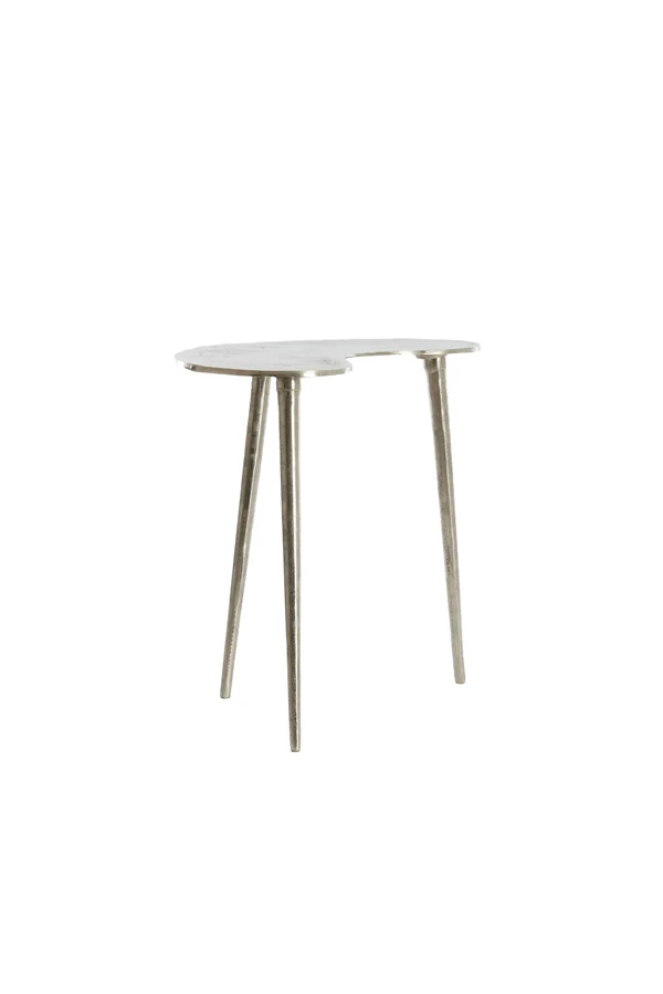 Side table 53x30x48 cm LINOS raw nickel