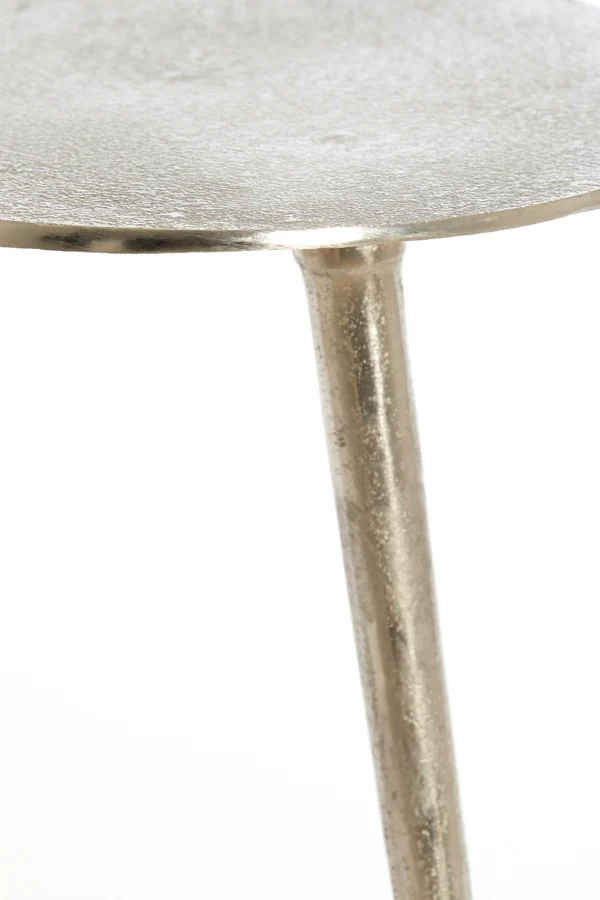 Side table 53x30x48 cm LINOS raw nickel