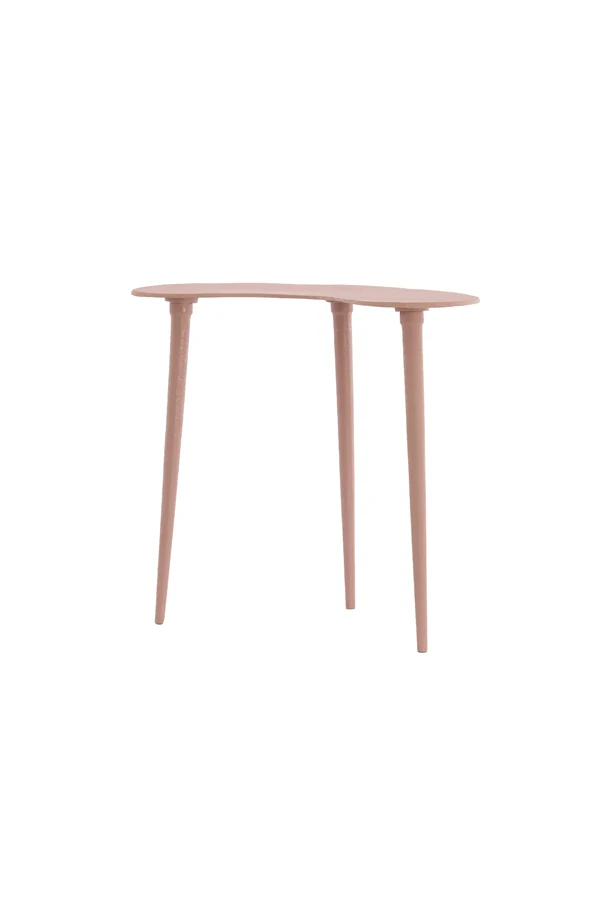 Side table 53x30x48 cm LINOS matt old pink