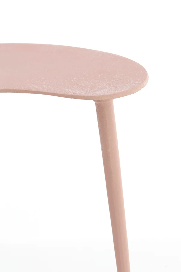 Side table 53x30x48 cm LINOS matt old pink