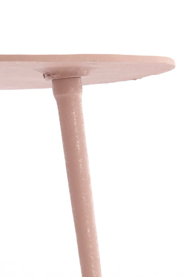 Side table 53x30x48 cm LINOS matt old pink