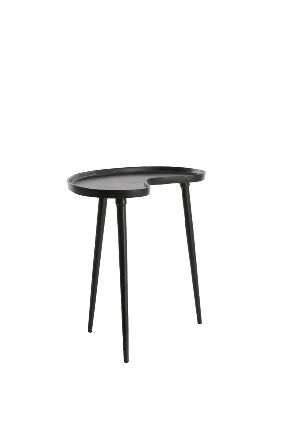 Side table 53x30x48 cm LIENZ matt black