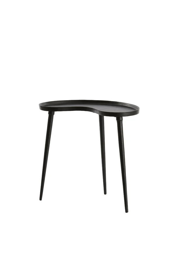 Side table 53x30x48 cm LIENZ matt black