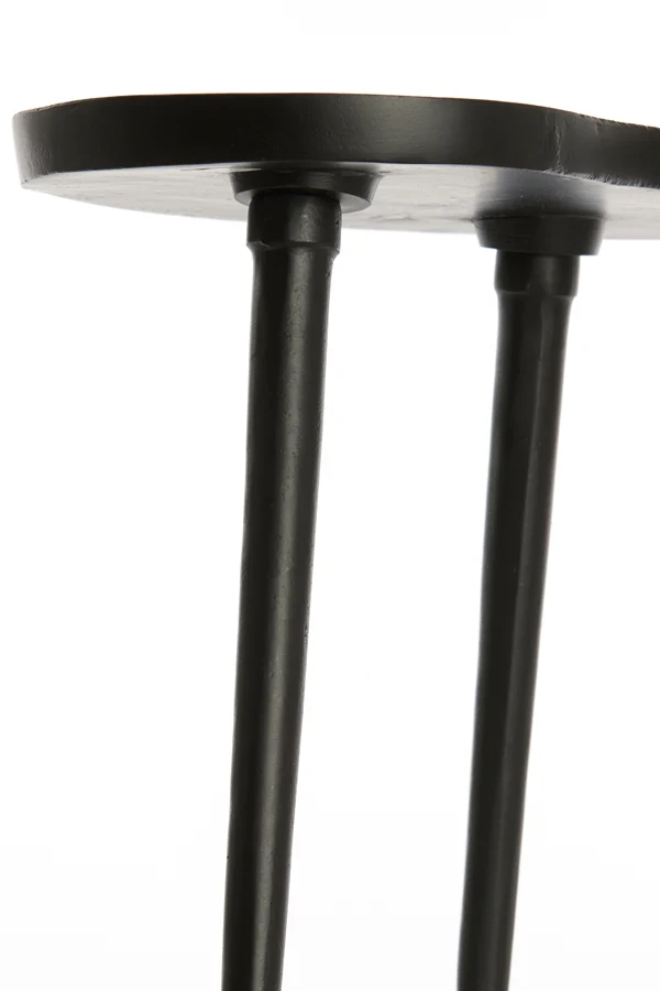 Side table 53x30x48 cm LIENZ matt black