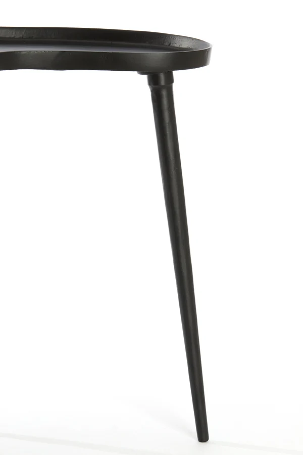 Side table 53x30x48 cm LIENZ matt black