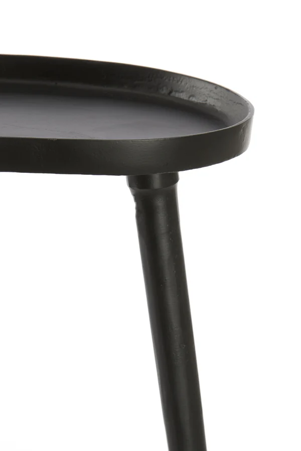 Side table 53x30x48 cm LIENZ matt black