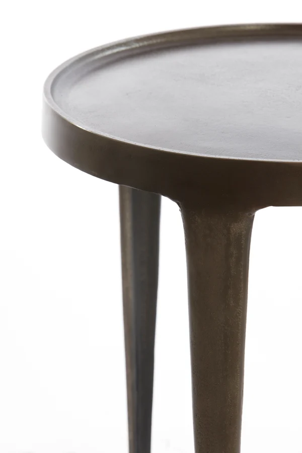 Side table S/2 37x41+43x45,5 cm TOBIAS dark brown