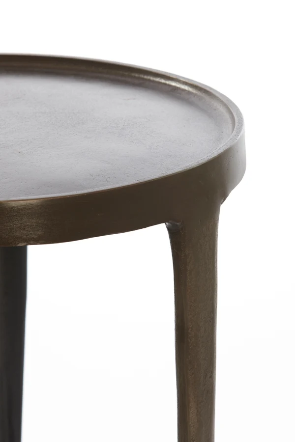 Side table S/2 37x41+43x45,5 cm TOBIAS dark brown