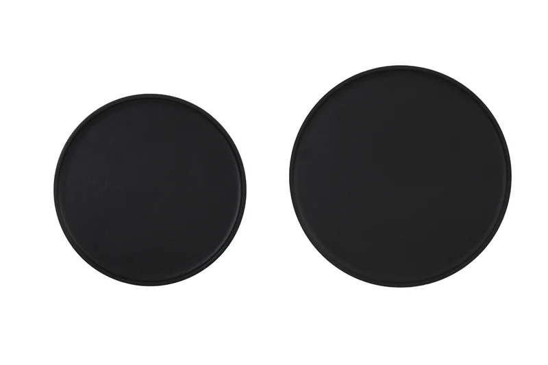 Side table S/2 37x41+43x45,5 cm TOBIAS black