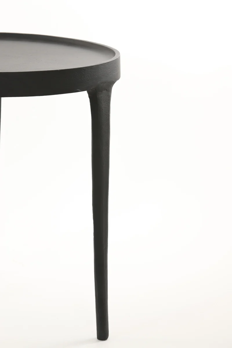 Side table S/2 37x41+43x45,5 cm TOBIAS black