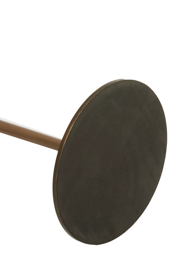Side table S/2 32x51+38x54 cm LIA dark brown-bronze