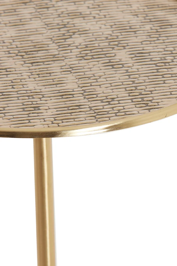 Side table S/2 32x51+38x54 cm LIA antique bronze