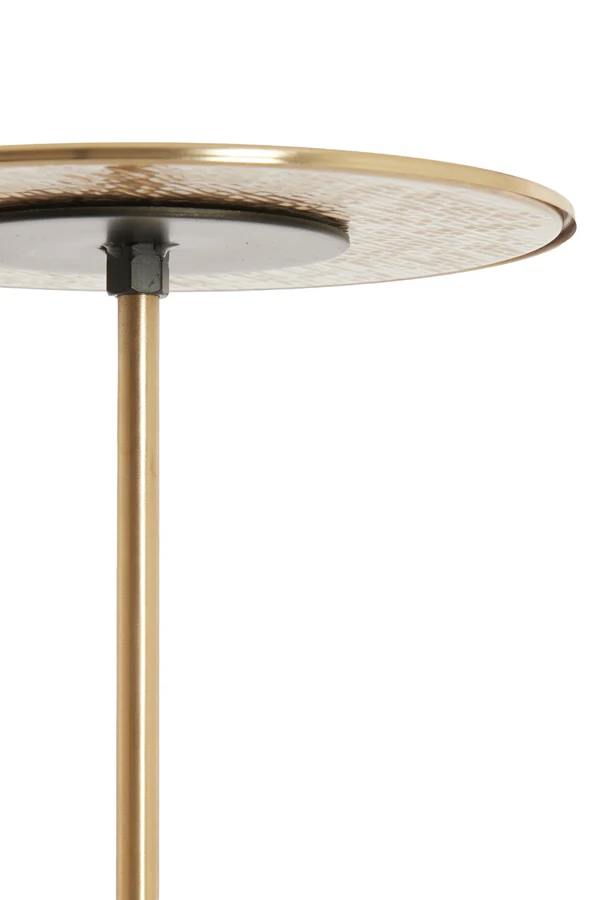 Side table S/2 32x51+38x54 cm LIA antique bronze