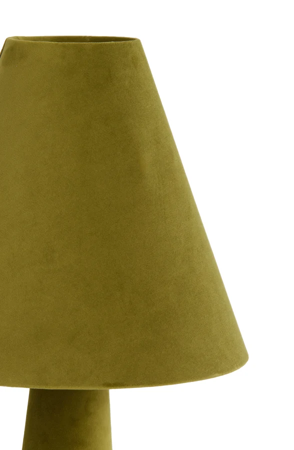 Table lamp 30x61 cm DEVIA velvet green