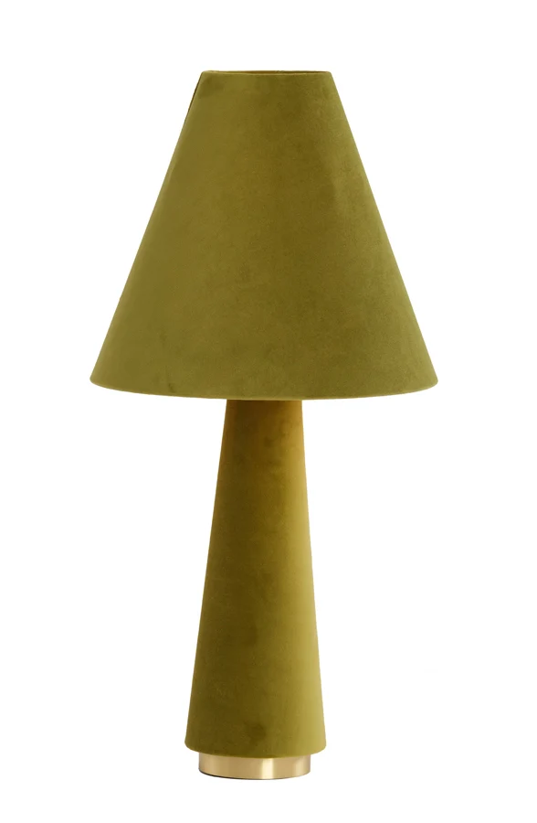 Table lamp 30x61 cm DEVIA velvet green