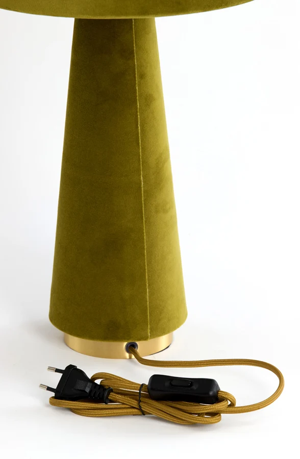 Table lamp 30x61 cm DEVIA velvet green